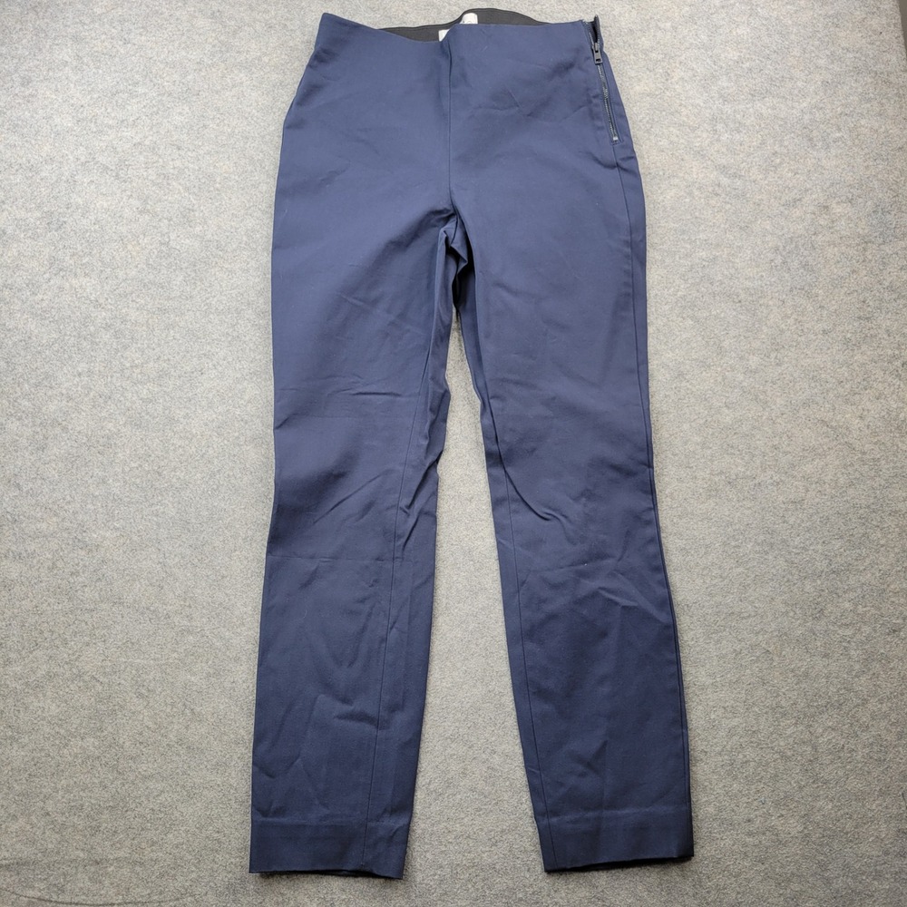Everlane Navy Blue Side Zip High Rise Skinny Stretch Pants Size 8